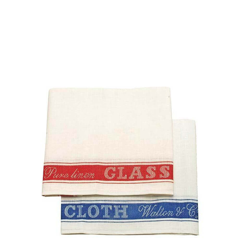 Walton & Co Assorted Linen Glass Cloth